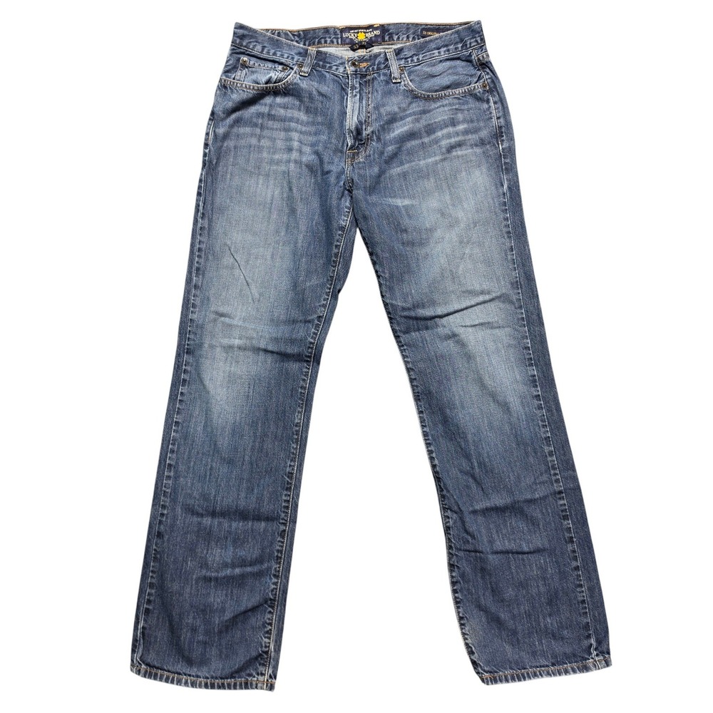 221 Original Straight Jeans Mens 33x32 Blue Lucky Brand 7MP1620
